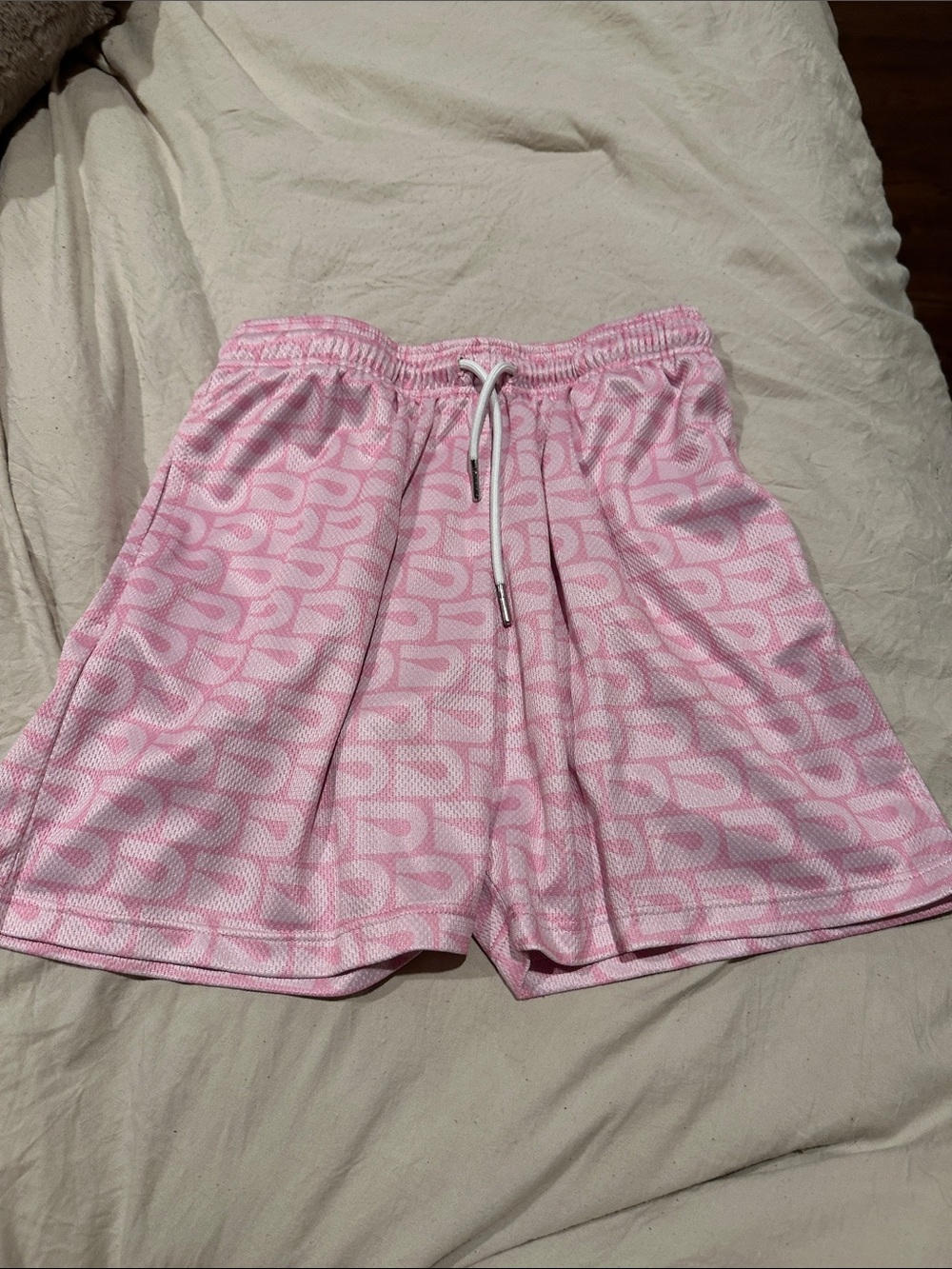 Drip Kids Pink Patterned Drawstring Shorts